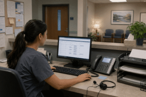 Healthcare practice manager comparing RingRx and Dialpad phone systems