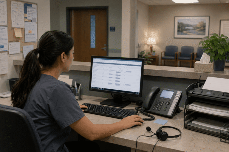 Healthcare practice manager comparing RingRx and Dialpad phone systems